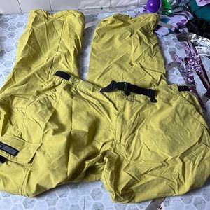 REI Sz 10 Yellow Outdoor Hiking Convertible Pants